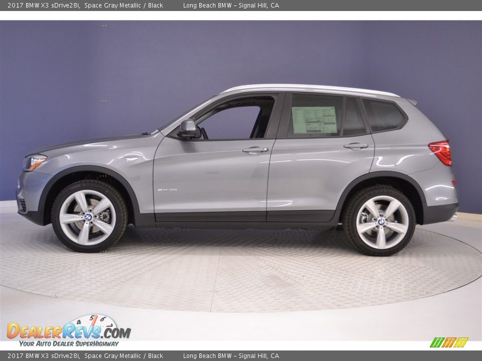 2017 BMW X3 sDrive28i Space Gray Metallic / Black Photo #3