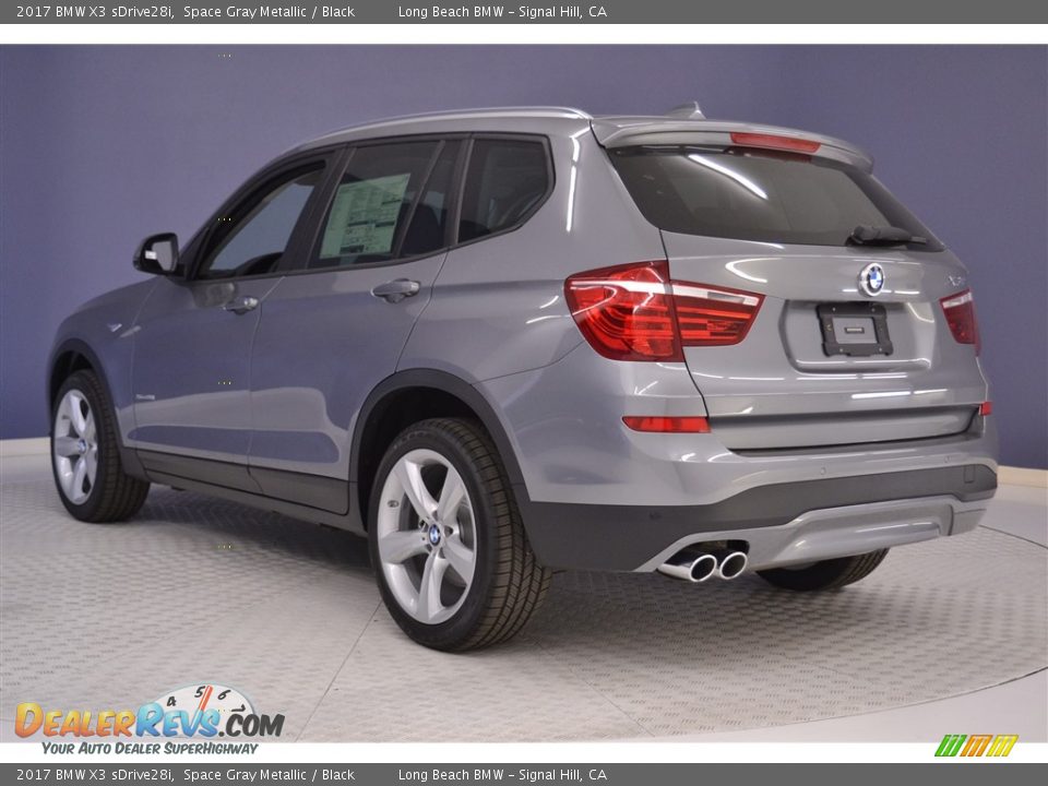 2017 BMW X3 sDrive28i Space Gray Metallic / Black Photo #4