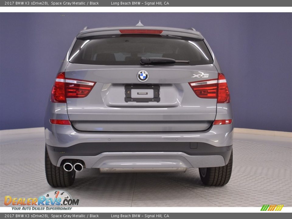2017 BMW X3 sDrive28i Space Gray Metallic / Black Photo #5