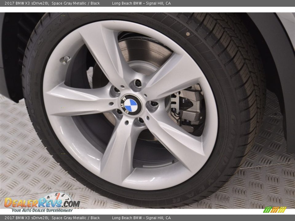 2017 BMW X3 sDrive28i Space Gray Metallic / Black Photo #6