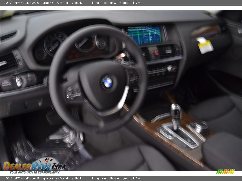 2017 BMW X3 sDrive28i Space Gray Metallic / Black Photo #7