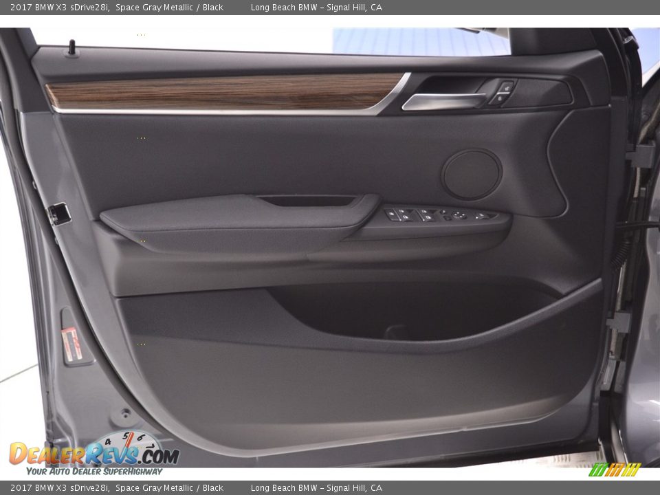 2017 BMW X3 sDrive28i Space Gray Metallic / Black Photo #11