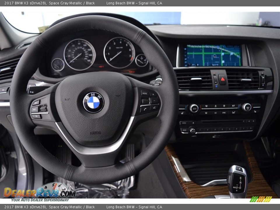 2017 BMW X3 sDrive28i Space Gray Metallic / Black Photo #14
