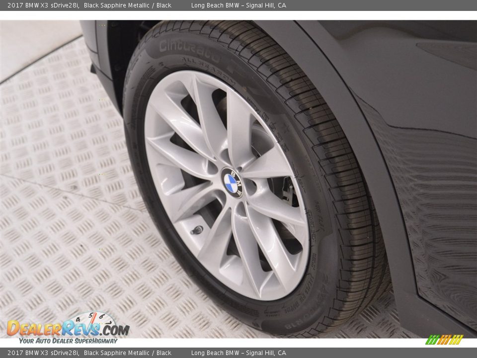 2017 BMW X3 sDrive28i Black Sapphire Metallic / Black Photo #6