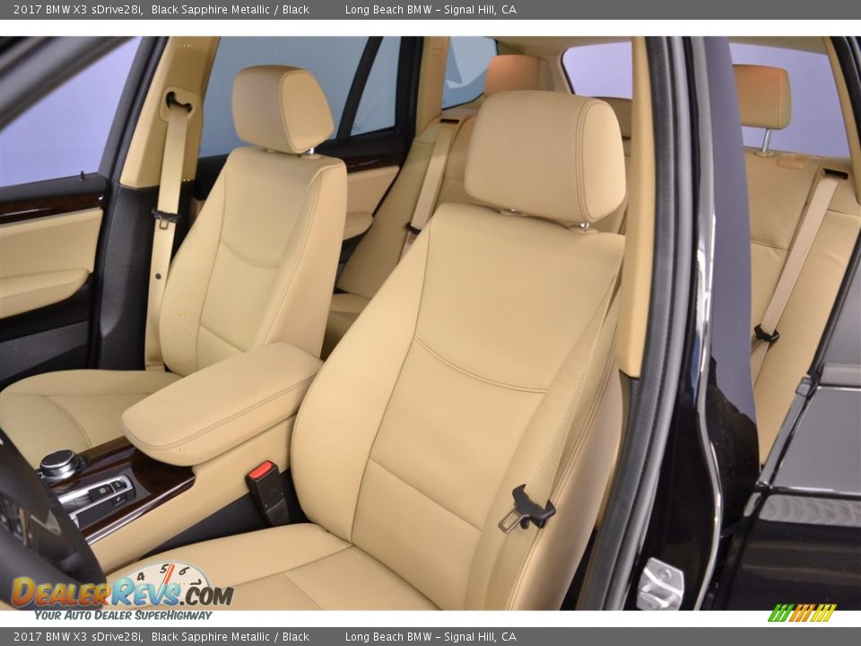2017 BMW X3 sDrive28i Black Sapphire Metallic / Black Photo #8