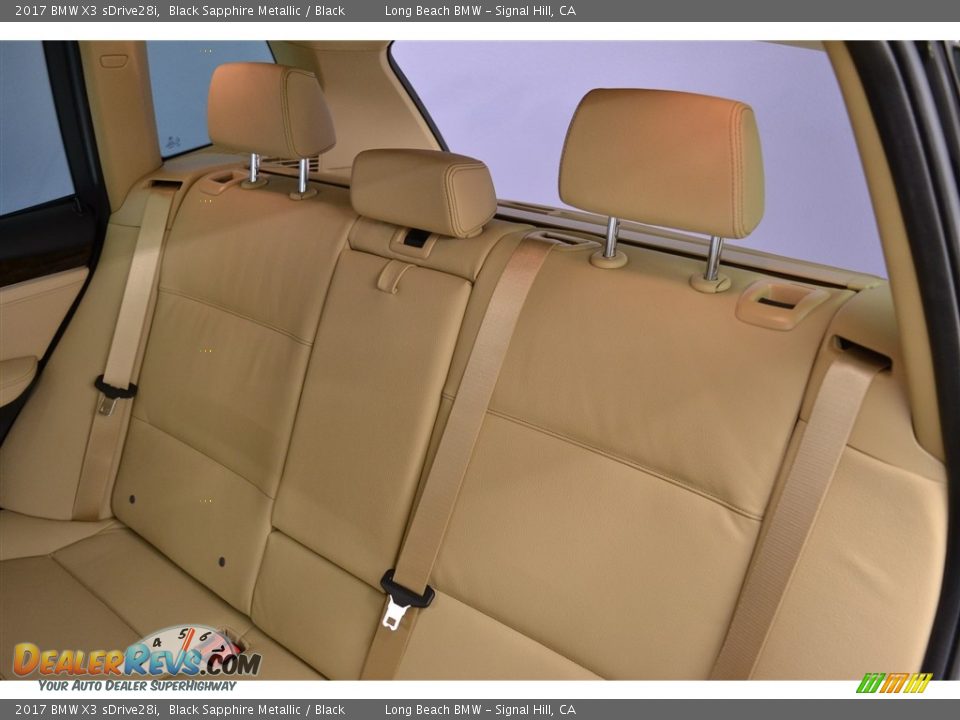 2017 BMW X3 sDrive28i Black Sapphire Metallic / Black Photo #9