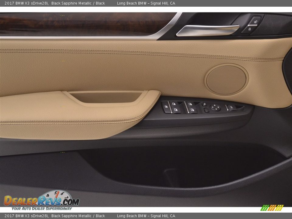 2017 BMW X3 sDrive28i Black Sapphire Metallic / Black Photo #11