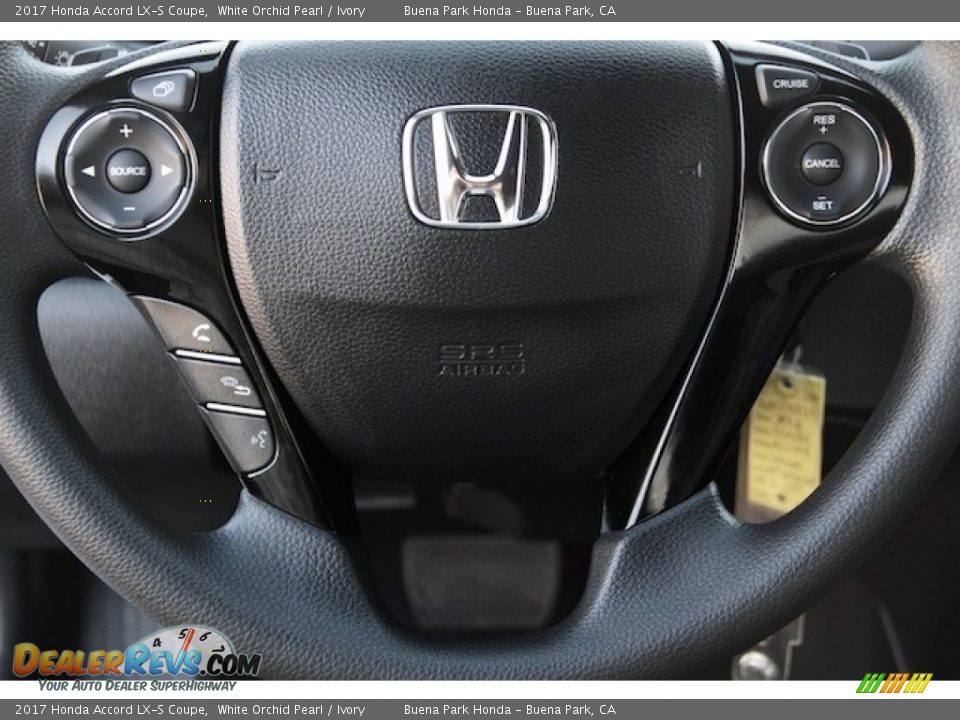 2017 Honda Accord LX-S Coupe White Orchid Pearl / Ivory Photo #9