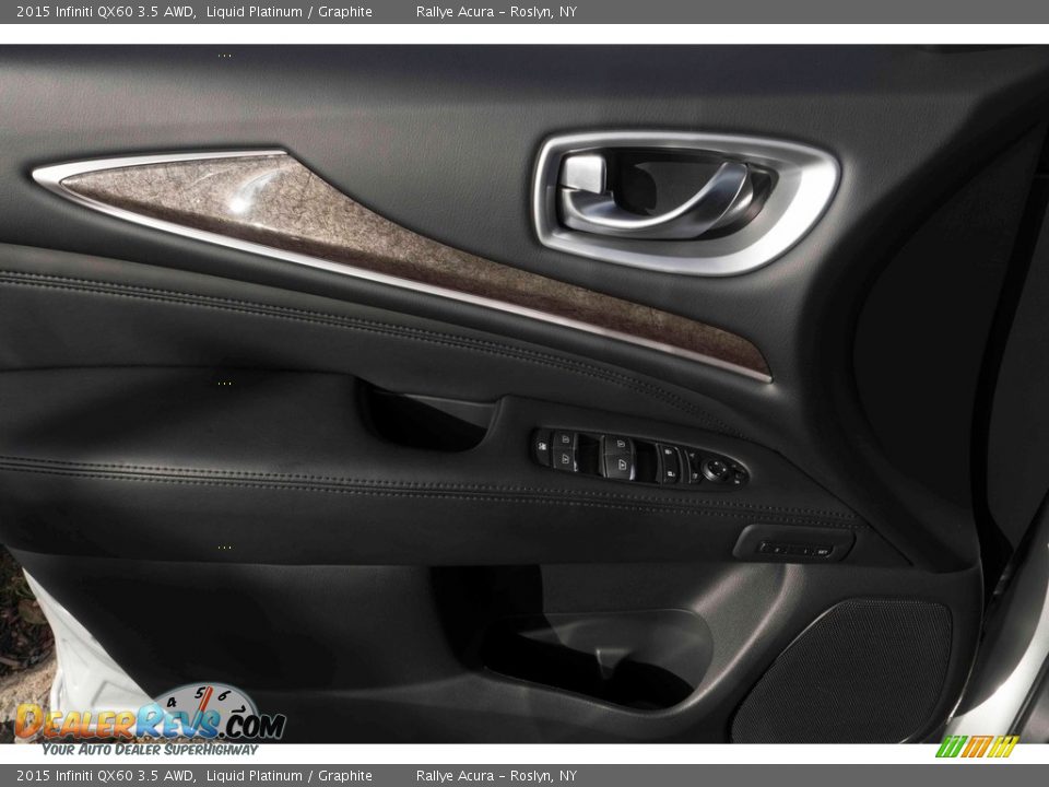 2015 Infiniti QX60 3.5 AWD Liquid Platinum / Graphite Photo #8