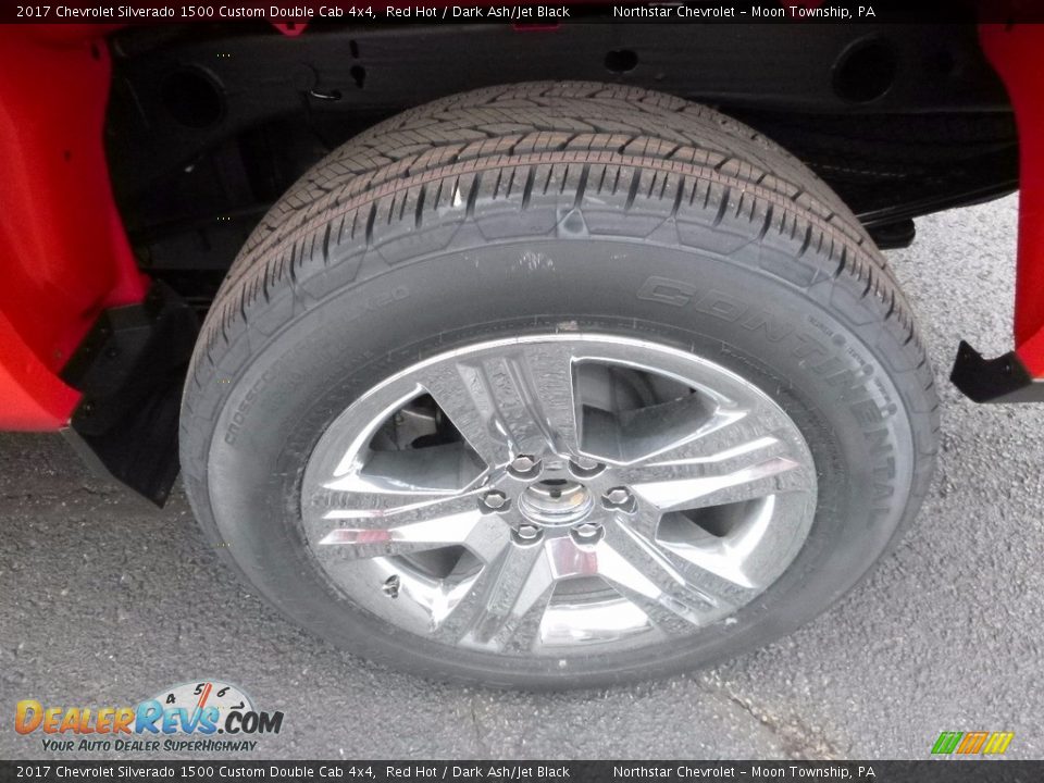 2017 Chevrolet Silverado 1500 Custom Double Cab 4x4 Red Hot / Dark Ash/Jet Black Photo #10