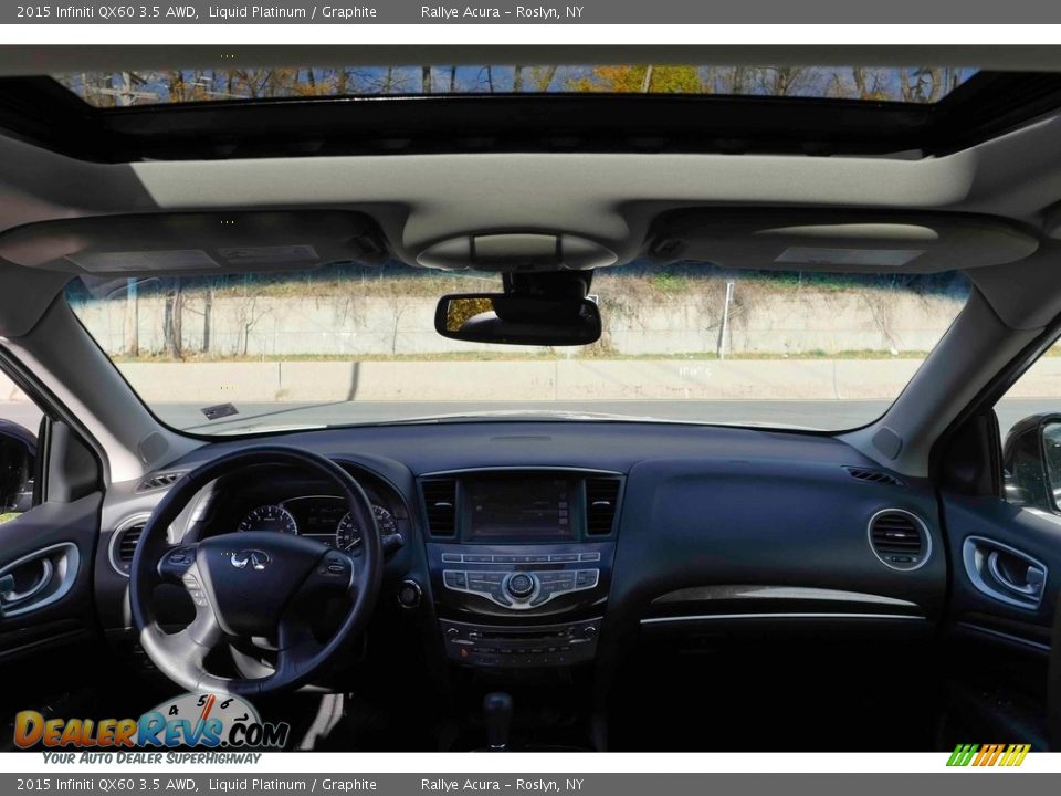 2015 Infiniti QX60 3.5 AWD Liquid Platinum / Graphite Photo #11