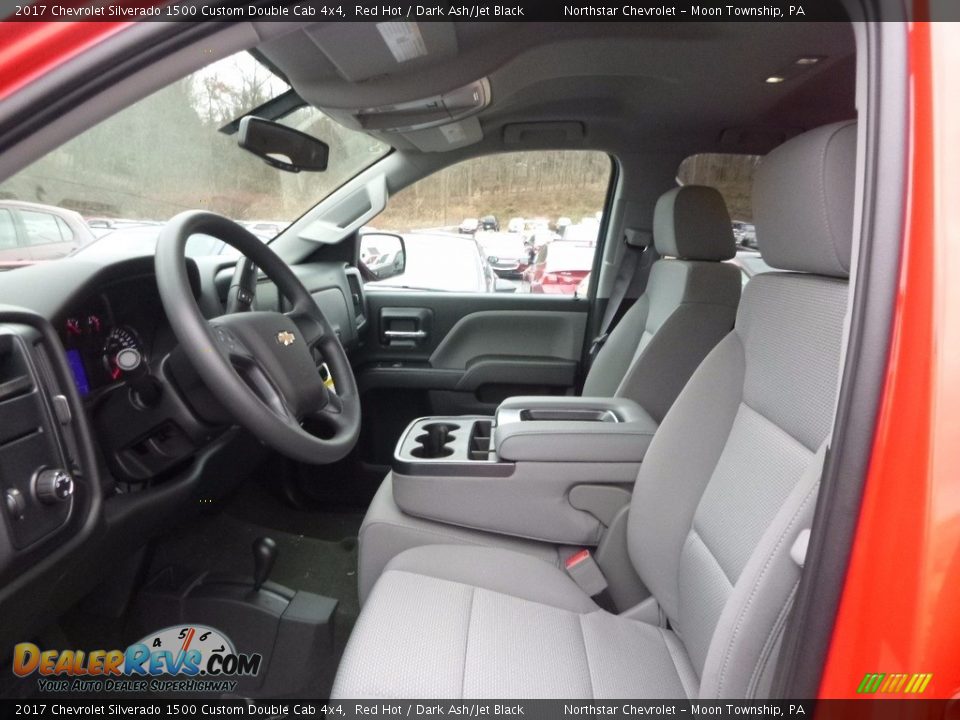2017 Chevrolet Silverado 1500 Custom Double Cab 4x4 Red Hot / Dark Ash/Jet Black Photo #11