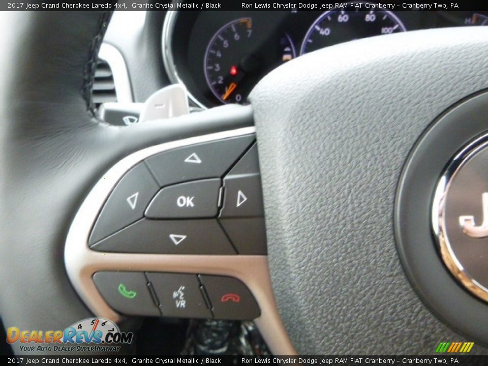2017 Jeep Grand Cherokee Laredo 4x4 Granite Crystal Metallic / Black Photo #19