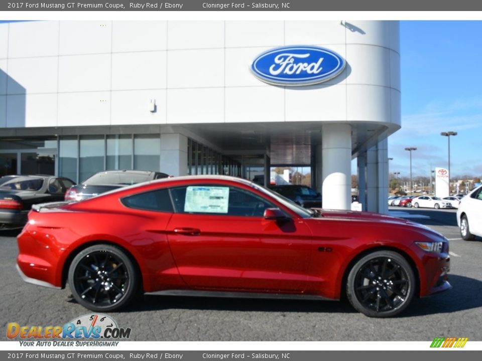 2017 Ford Mustang GT Premium Coupe Ruby Red / Ebony Photo #2