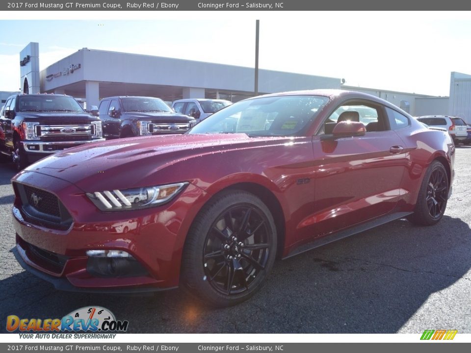 2017 Ford Mustang GT Premium Coupe Ruby Red / Ebony Photo #3