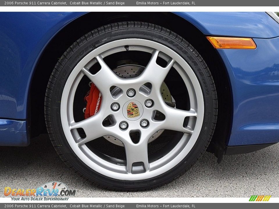 2006 Porsche 911 Carrera Cabriolet Cobalt Blue Metallic / Sand Beige Photo #21