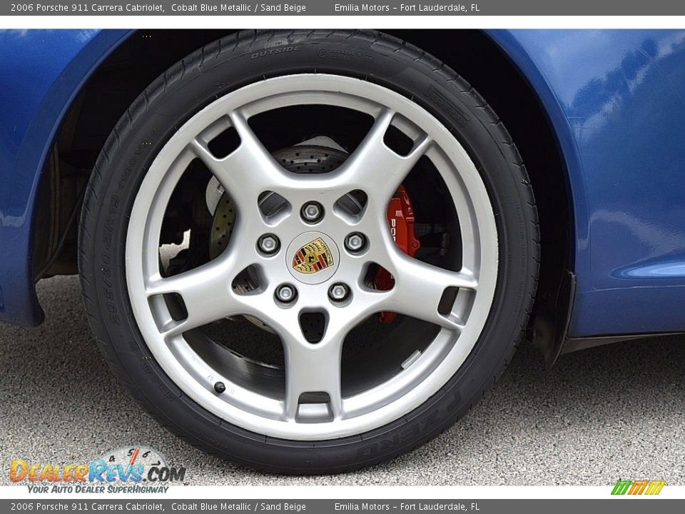 2006 Porsche 911 Carrera Cabriolet Cobalt Blue Metallic / Sand Beige Photo #22