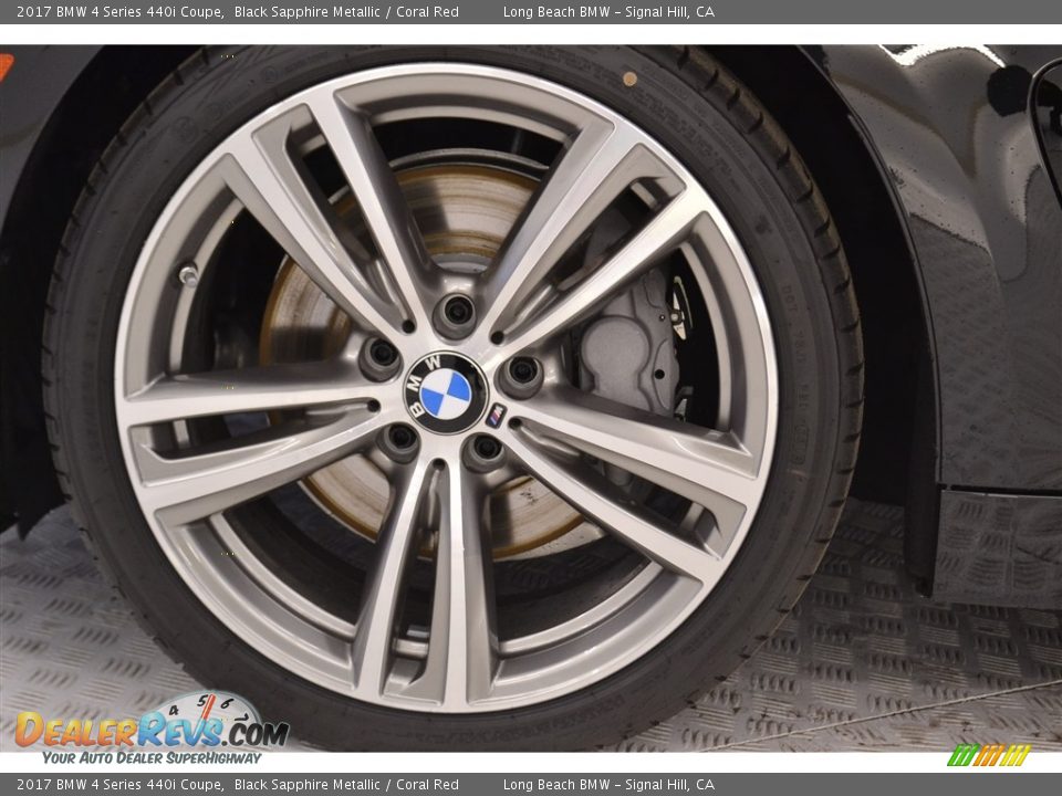 2017 BMW 4 Series 440i Coupe Black Sapphire Metallic / Coral Red Photo #6