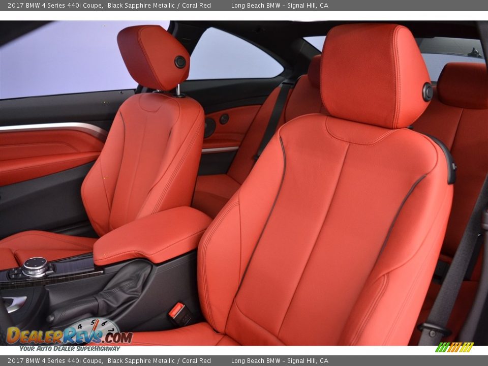 2017 BMW 4 Series 440i Coupe Black Sapphire Metallic / Coral Red Photo #8