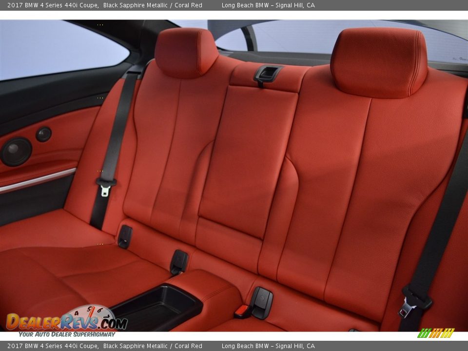 2017 BMW 4 Series 440i Coupe Black Sapphire Metallic / Coral Red Photo #9