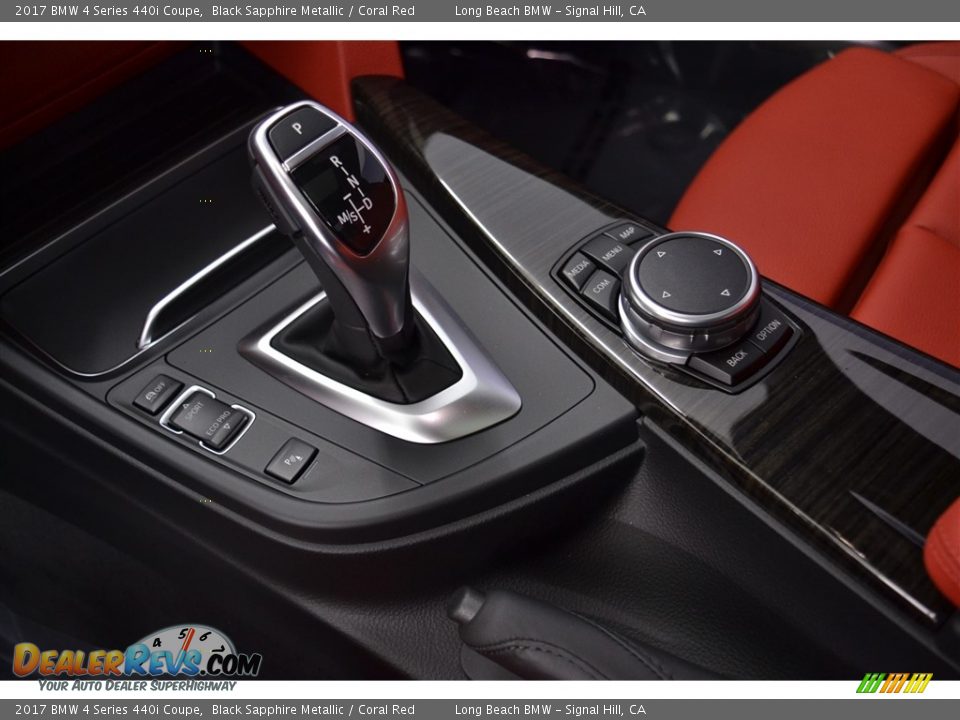 2017 BMW 4 Series 440i Coupe Black Sapphire Metallic / Coral Red Photo #12