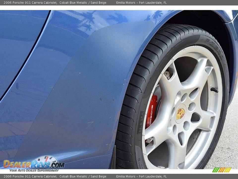 2006 Porsche 911 Carrera Cabriolet Cobalt Blue Metallic / Sand Beige Photo #54
