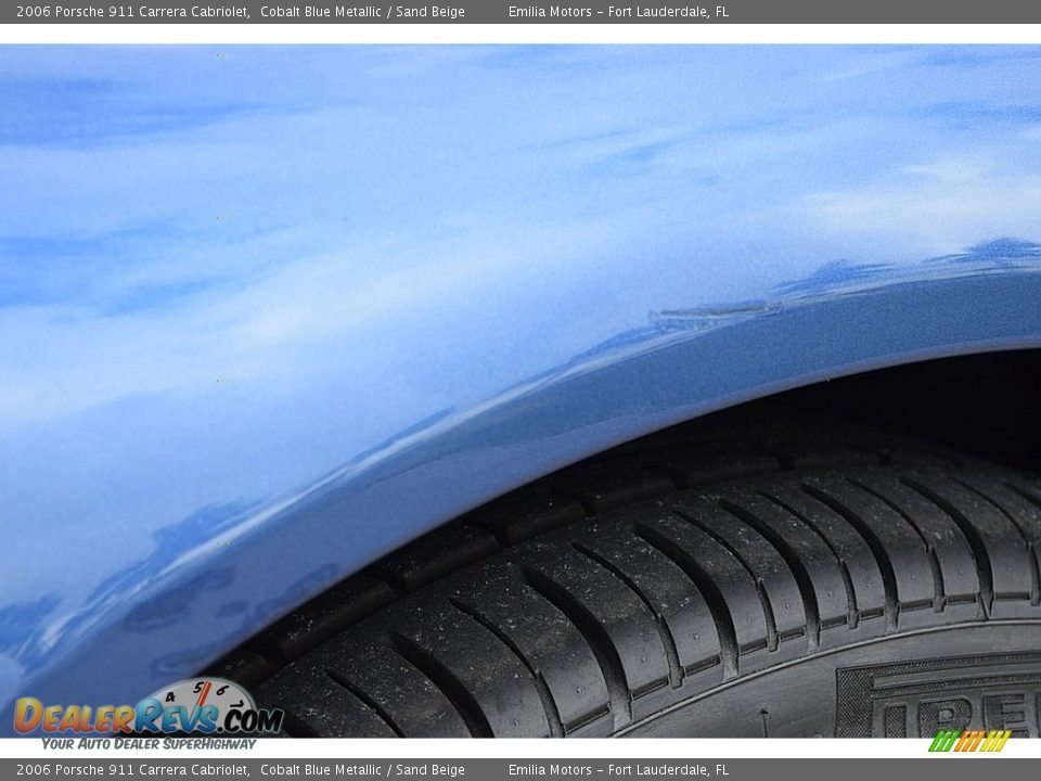 2006 Porsche 911 Carrera Cabriolet Cobalt Blue Metallic / Sand Beige Photo #60