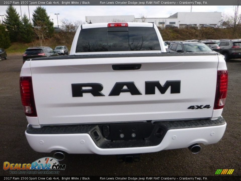 2017 Ram 1500 Sport Crew Cab 4x4 Bright White / Black Photo #7