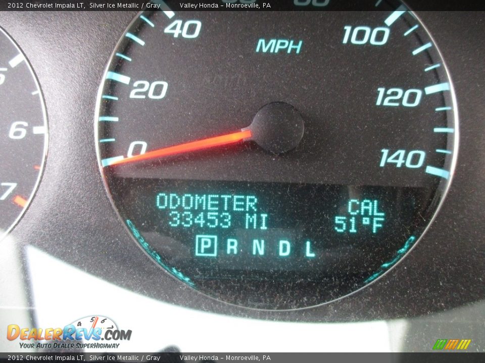2012 Chevrolet Impala LT Silver Ice Metallic / Gray Photo #20