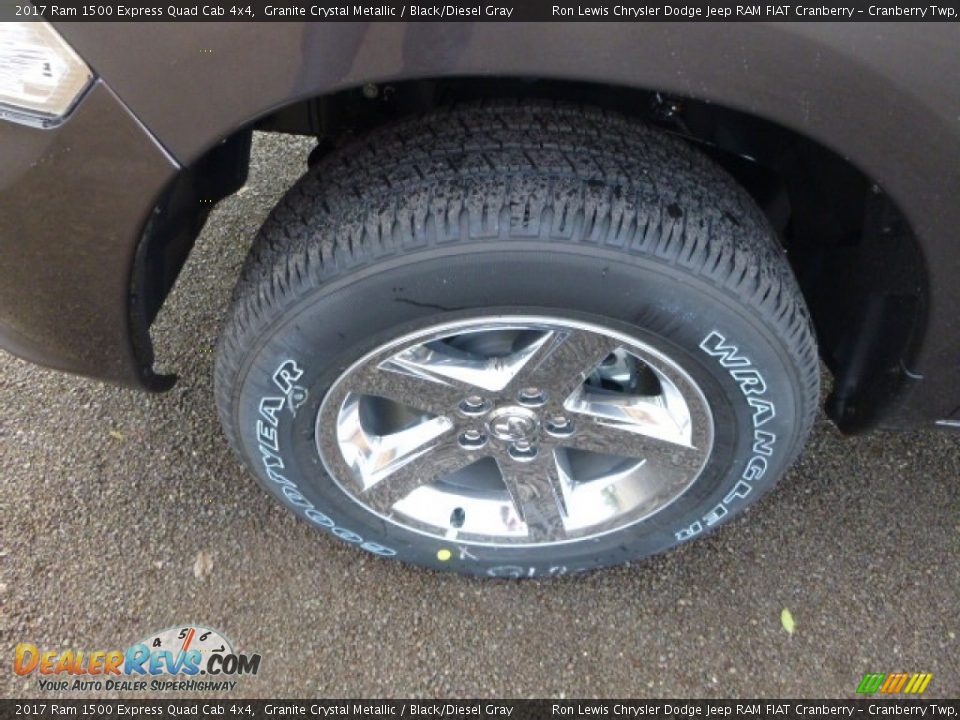 2017 Ram 1500 Express Quad Cab 4x4 Granite Crystal Metallic / Black/Diesel Gray Photo #2