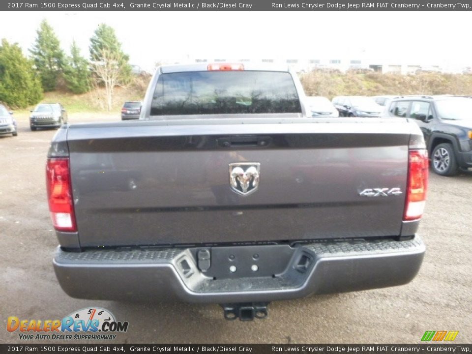 2017 Ram 1500 Express Quad Cab 4x4 Granite Crystal Metallic / Black/Diesel Gray Photo #7