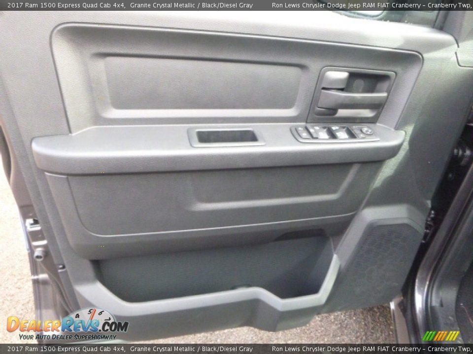 2017 Ram 1500 Express Quad Cab 4x4 Granite Crystal Metallic / Black/Diesel Gray Photo #15