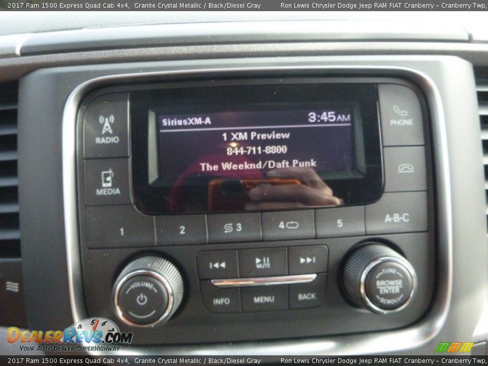 2017 Ram 1500 Express Quad Cab 4x4 Granite Crystal Metallic / Black/Diesel Gray Photo #17