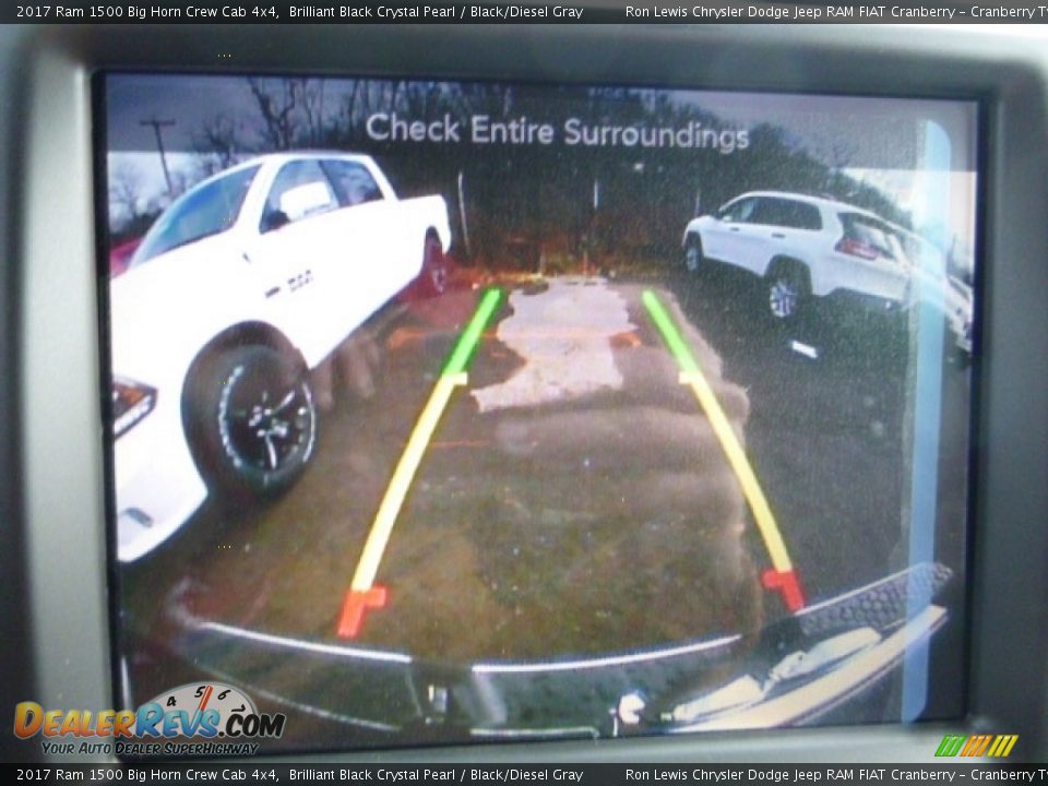 2017 Ram 1500 Big Horn Crew Cab 4x4 Brilliant Black Crystal Pearl / Black/Diesel Gray Photo #18