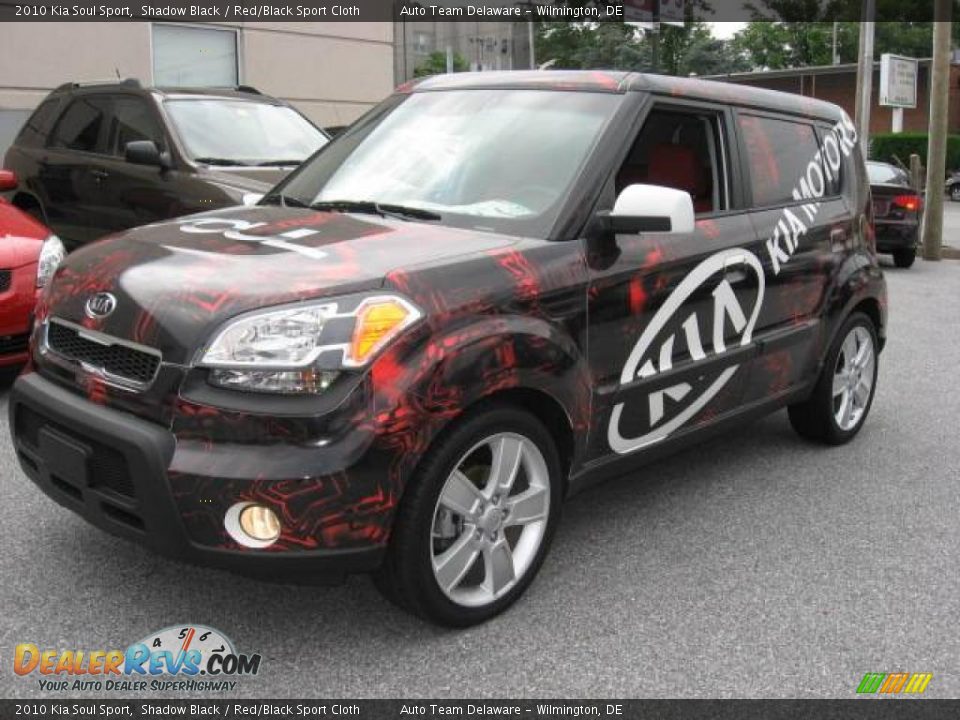 2010 Kia Soul Sport Shadow Black / Red/Black Sport Cloth Photo #1