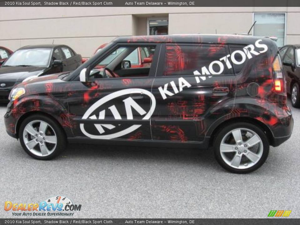 2010 Kia Soul Sport Shadow Black / Red/Black Sport Cloth Photo #3