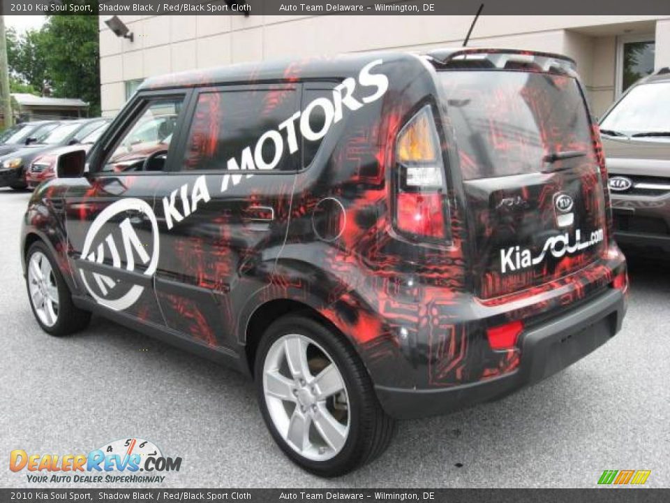 2010 Kia Soul Sport Shadow Black / Red/Black Sport Cloth Photo #4