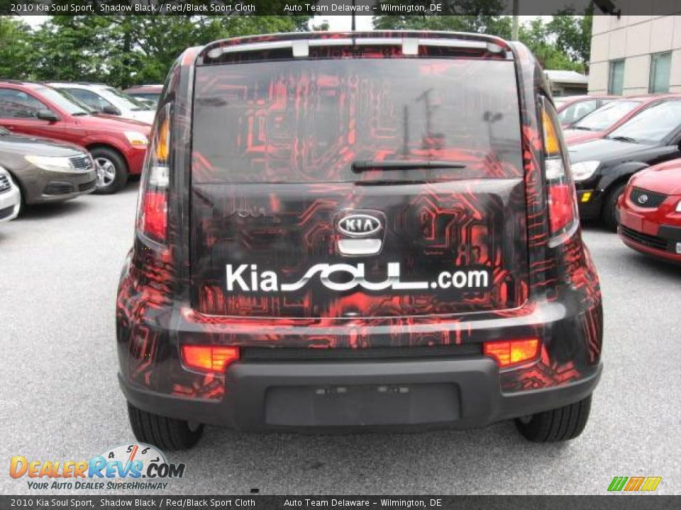 2010 Kia Soul Sport Shadow Black / Red/Black Sport Cloth Photo #5