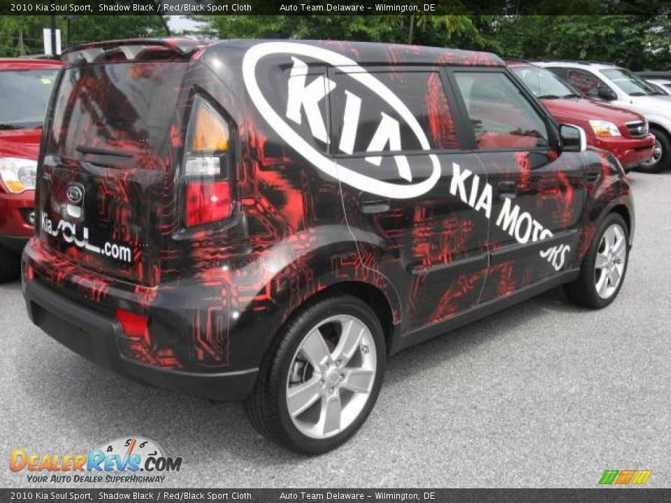 2010 Kia Soul Sport Shadow Black / Red/Black Sport Cloth Photo #6