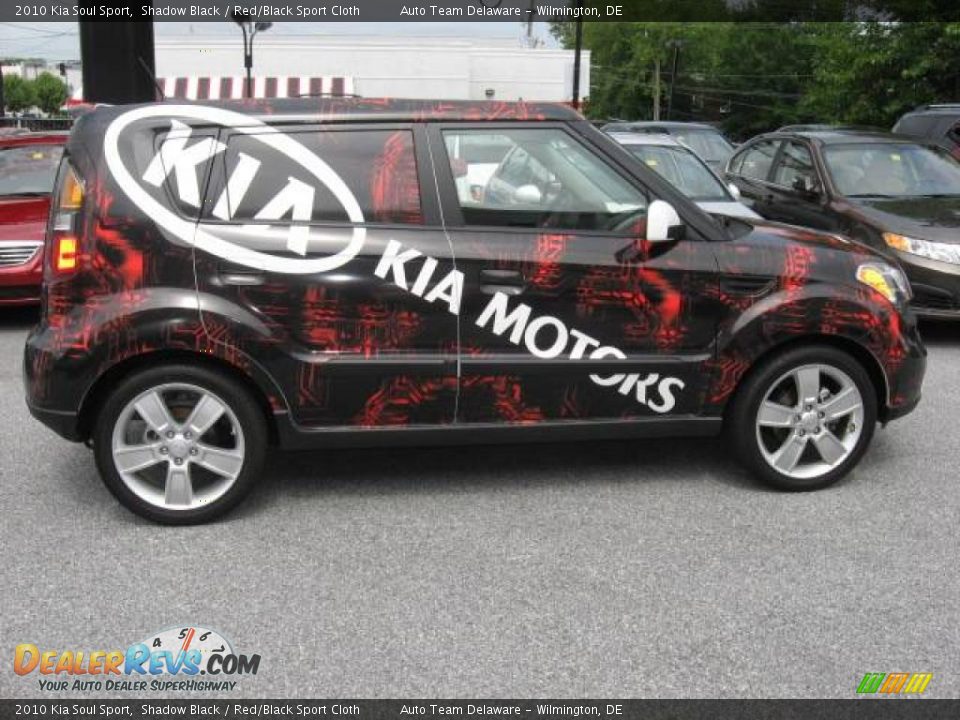 2010 Kia Soul Sport Shadow Black / Red/Black Sport Cloth Photo #7
