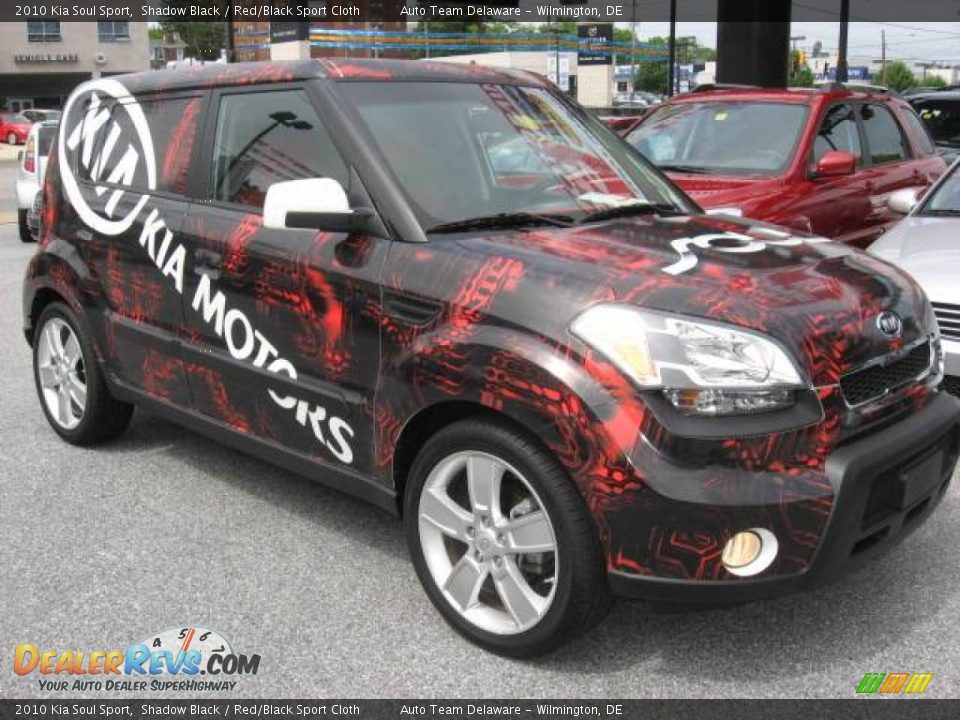 2010 Kia Soul Sport Shadow Black / Red/Black Sport Cloth Photo #8