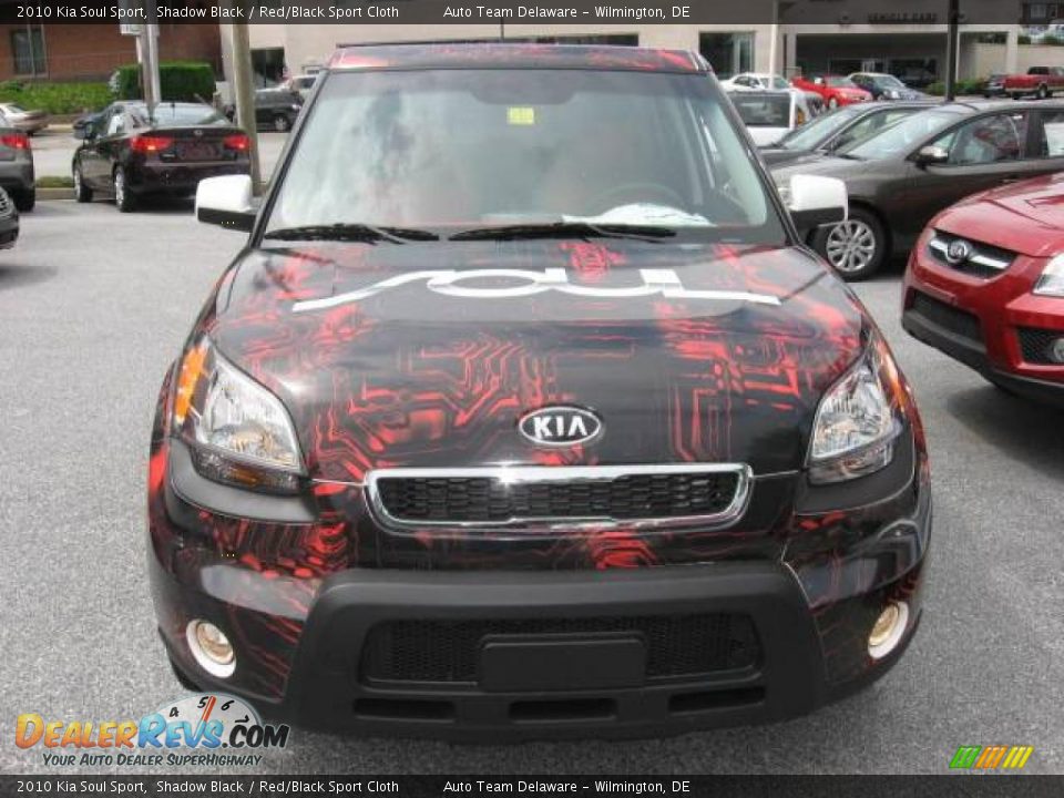 2010 Kia Soul Sport Shadow Black / Red/Black Sport Cloth Photo #9
