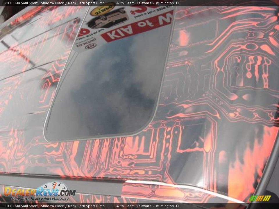 2010 Kia Soul Sport Shadow Black / Red/Black Sport Cloth Photo #11
