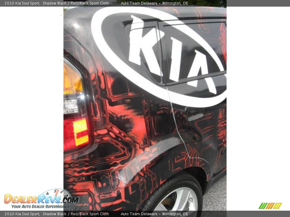 2010 Kia Soul Sport Shadow Black / Red/Black Sport Cloth Photo #12
