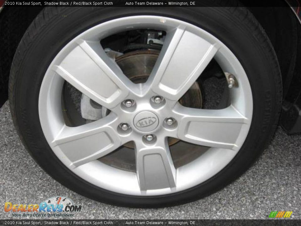 2010 Kia Soul Sport Shadow Black / Red/Black Sport Cloth Photo #15