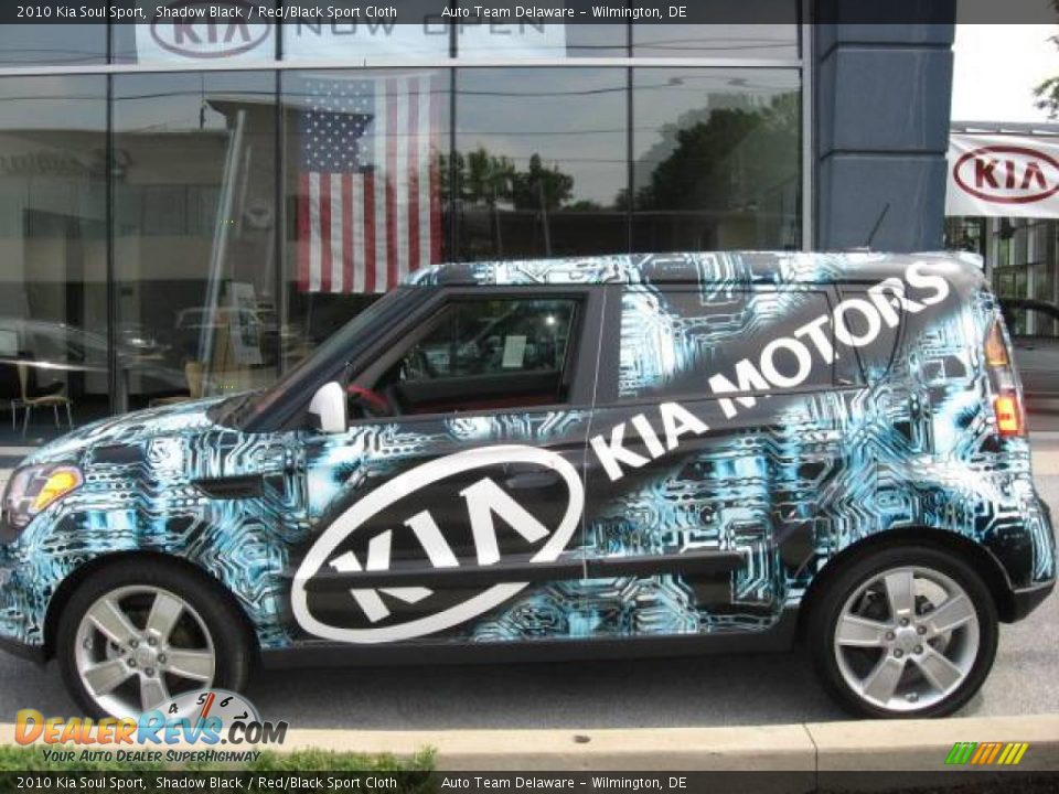2010 Kia Soul Sport Shadow Black / Red/Black Sport Cloth Photo #3