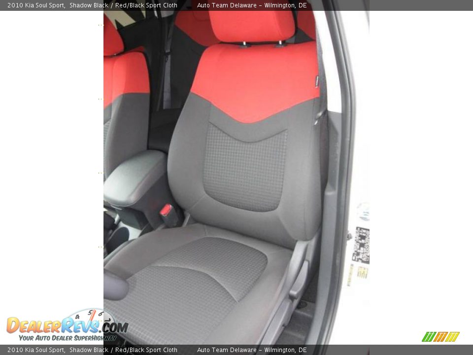 2010 Kia Soul Sport Shadow Black / Red/Black Sport Cloth Photo #18