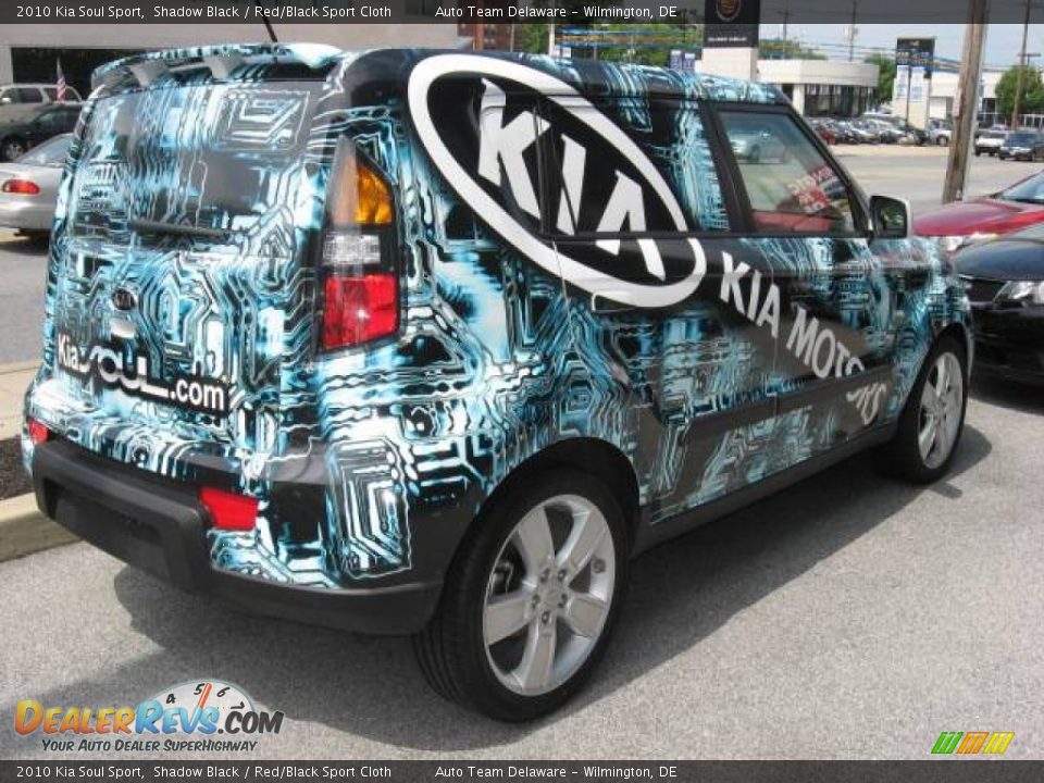 2010 Kia Soul Sport Shadow Black / Red/Black Sport Cloth Photo #6