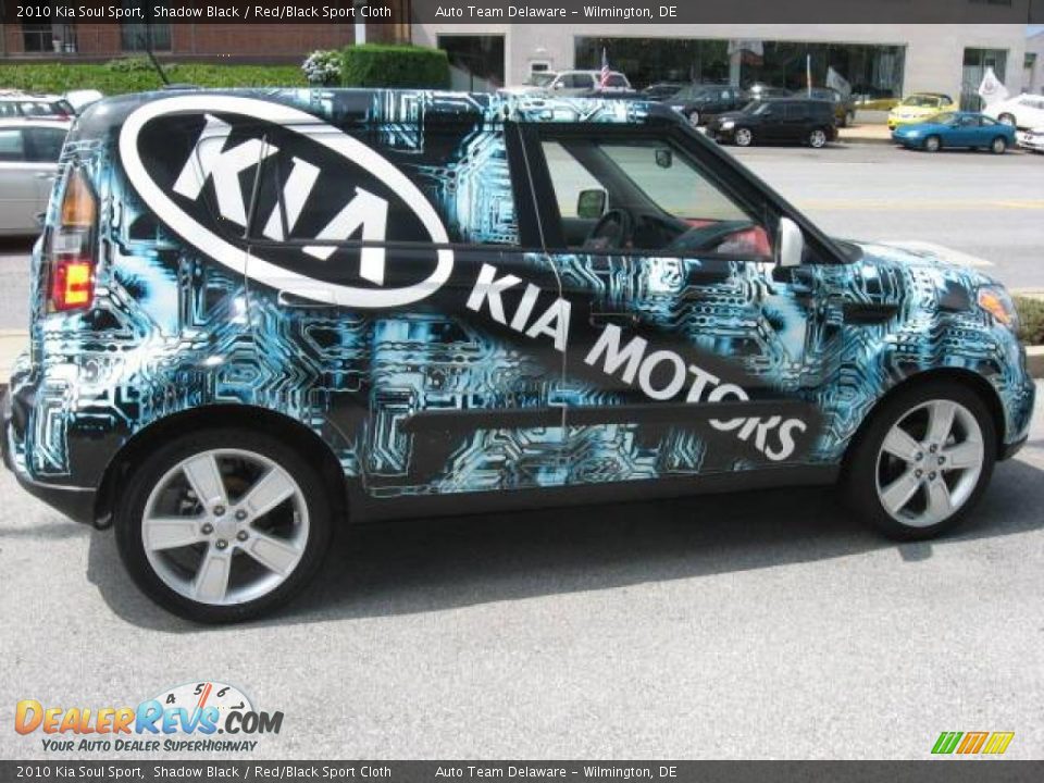 2010 Kia Soul Sport Shadow Black / Red/Black Sport Cloth Photo #7