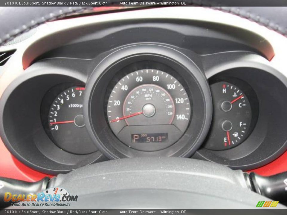 2010 Kia Soul Sport Shadow Black / Red/Black Sport Cloth Photo #21